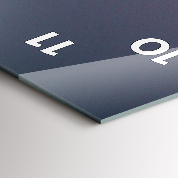 Orologio verticale in vetro Strada rocciosa dello Yosemite