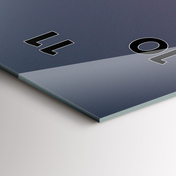 Orologio verticale in vetro Strada rocciosa dello Yosemite