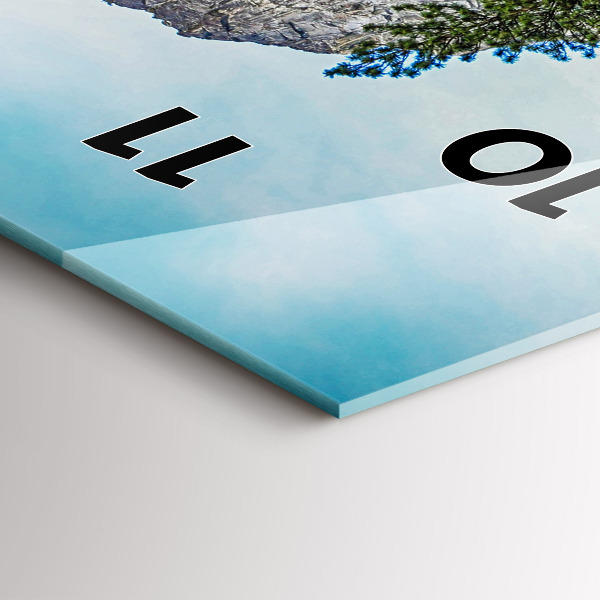 Orologio verticale in vetro Ponte di legno di Yosemite