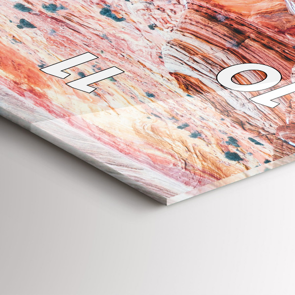 Orologio verticale in vetro Il pittoresco Grand Canyon