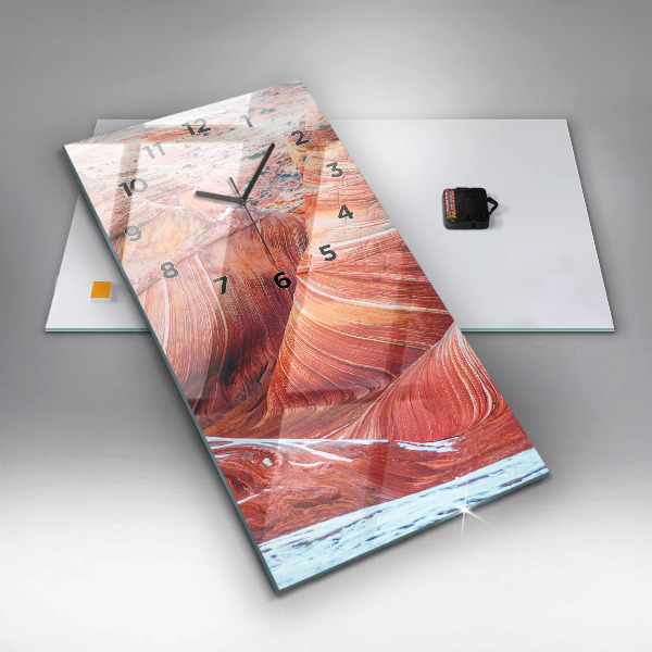 Orologio verticale in vetro Il pittoresco Grand Canyon