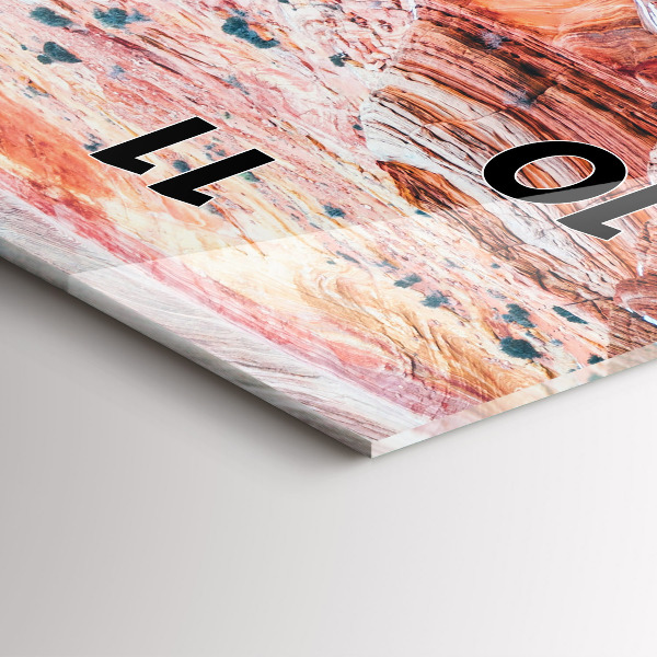 Orologio verticale in vetro Il pittoresco Grand Canyon