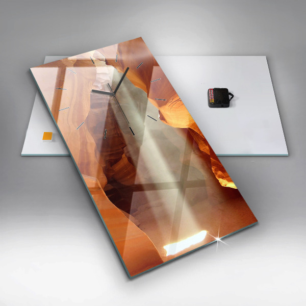 Orologio verticale in vetro Canyon del deserto