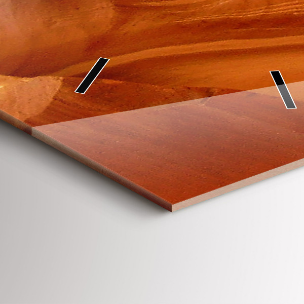 Orologio verticale in vetro Canyon del deserto