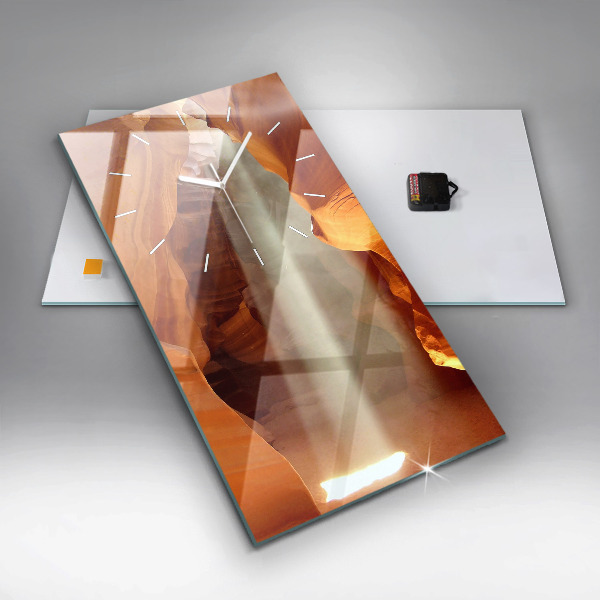 Orologio verticale in vetro Canyon del deserto