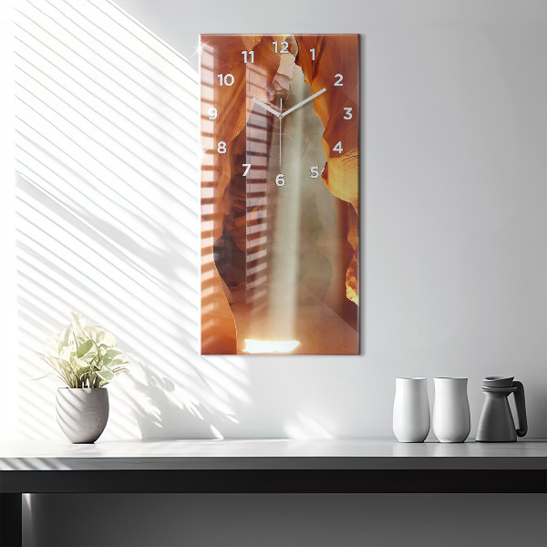 Orologio verticale in vetro Canyon del deserto