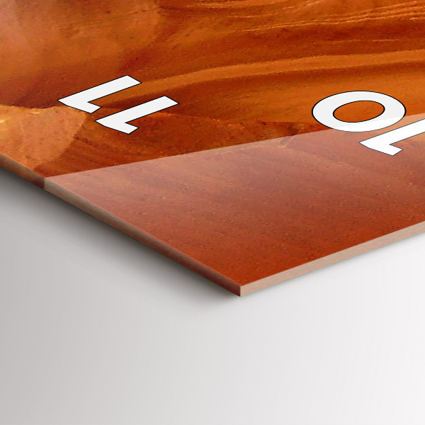 Orologio verticale in vetro Canyon del deserto