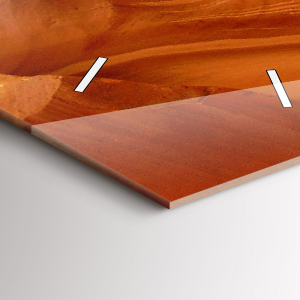 Orologio verticale in vetro Canyon del deserto