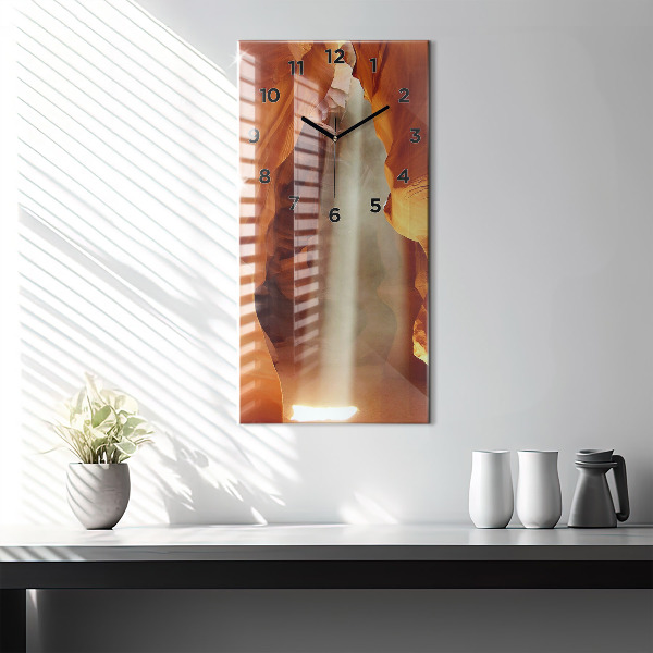 Orologio verticale in vetro Canyon del deserto