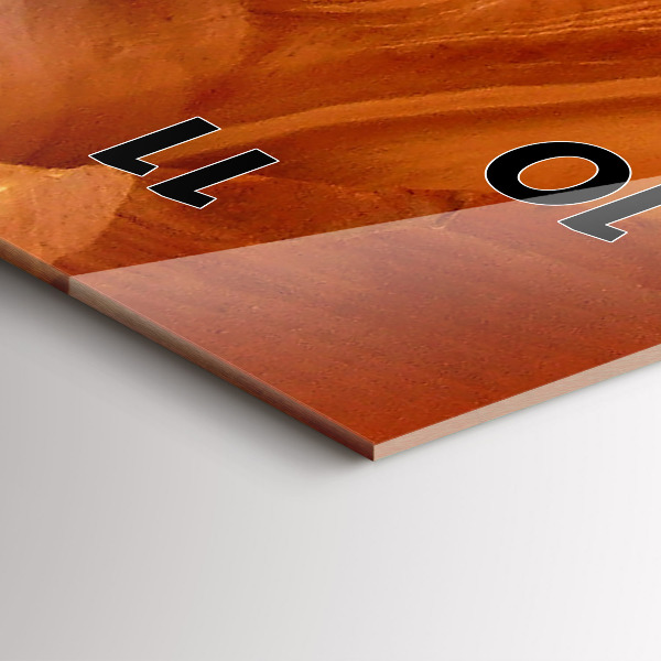 Orologio verticale in vetro Canyon del deserto