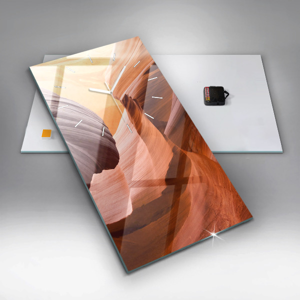 Orologio verticale in vetro Canyon dell'Antilope