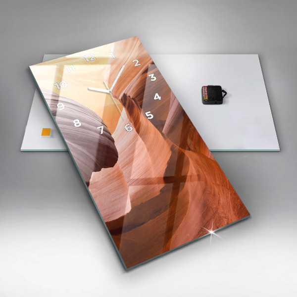Orologio verticale in vetro Canyon dell'Antilope