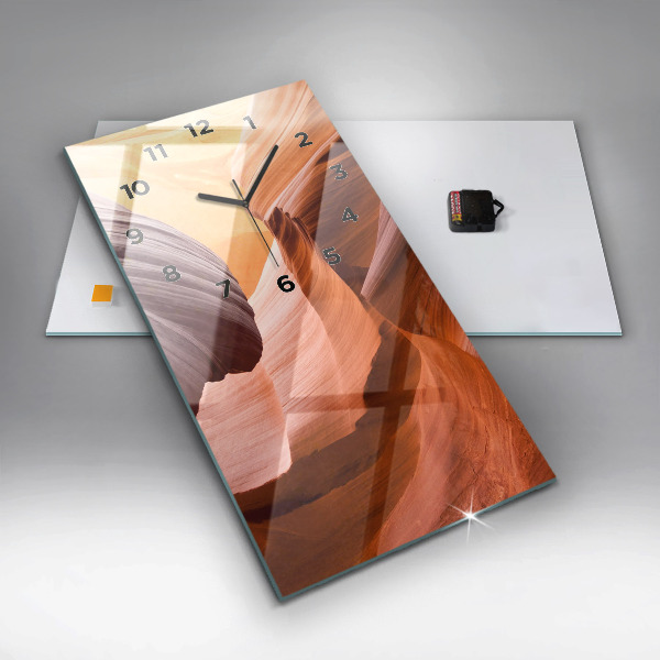 Orologio verticale in vetro Canyon dell'Antilope