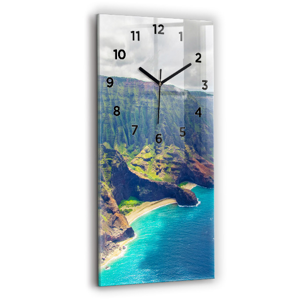 Orologio verticale in vetro Il mare alle Hawaii