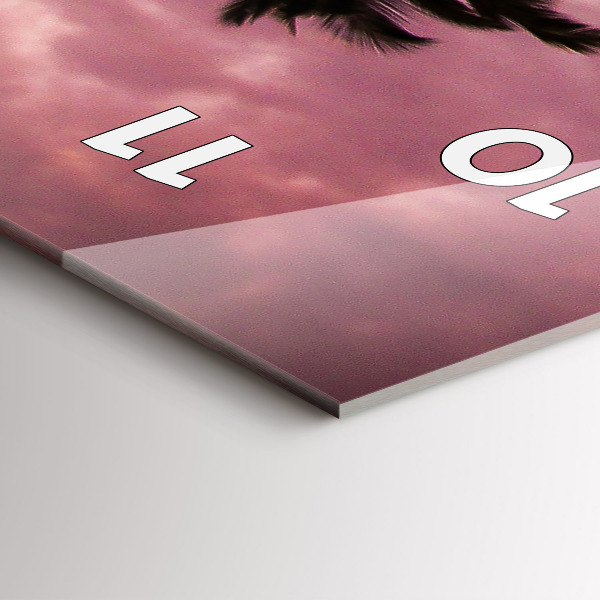 Orologio verticale in vetro Palme alle Hawaii