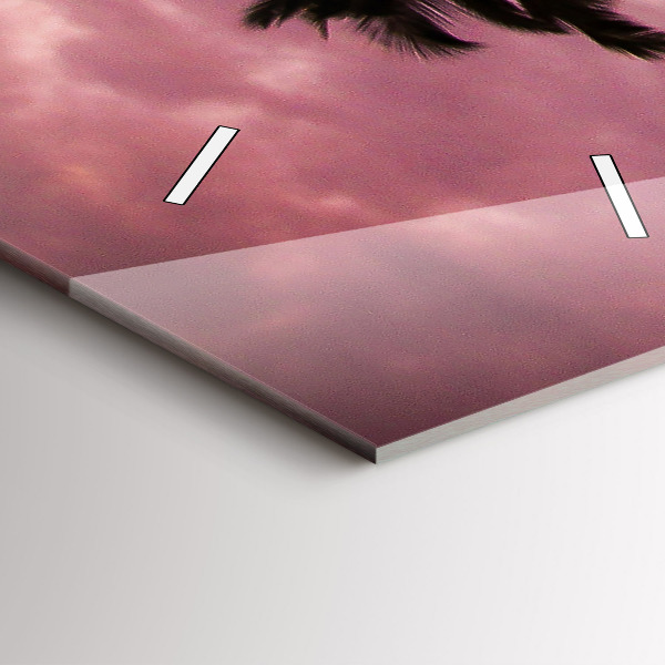 Orologio verticale in vetro Palme alle Hawaii