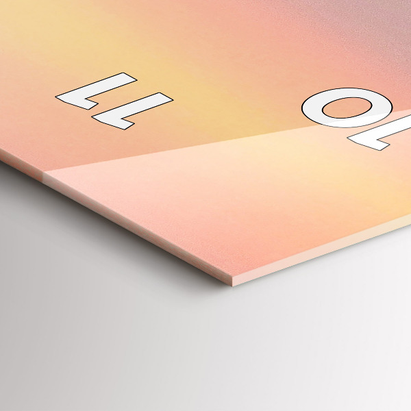 Orologio verticale in vetro Surfista alle Hawaii