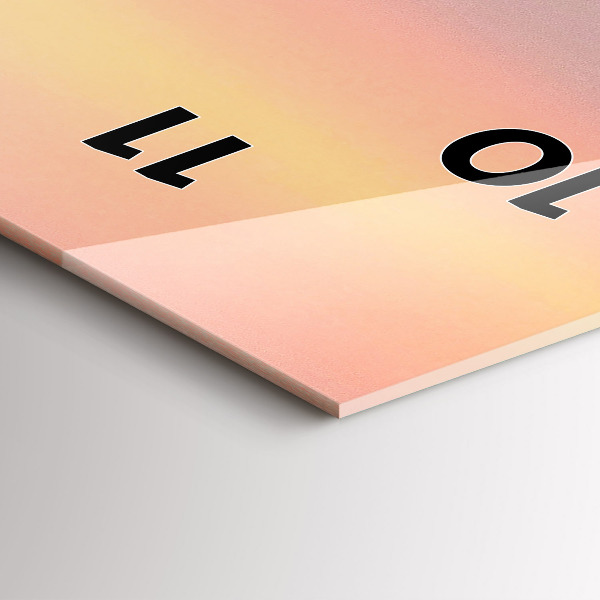 Orologio verticale in vetro Surfista alle Hawaii