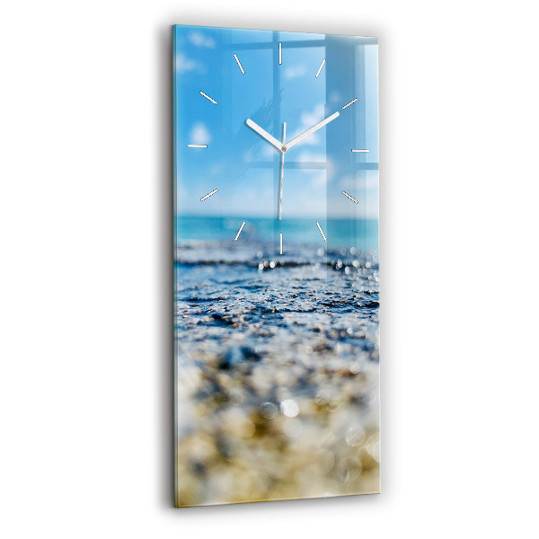 Orologio verticale in vetro Fotografia d'acqua