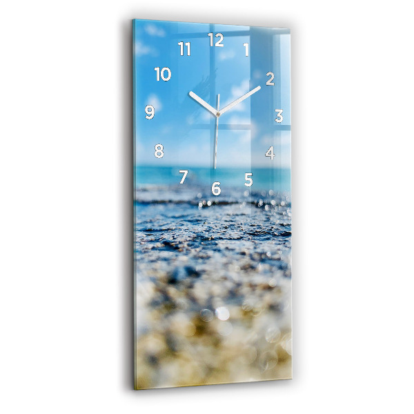 Orologio verticale in vetro Fotografia d'acqua