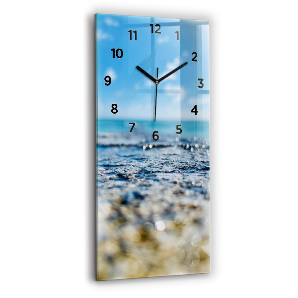 Orologio verticale in vetro Fotografia d'acqua