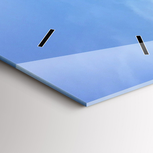 Orologio verticale in vetro Vista mare