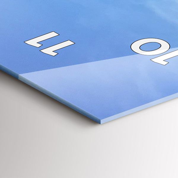 Orologio verticale in vetro Vista mare