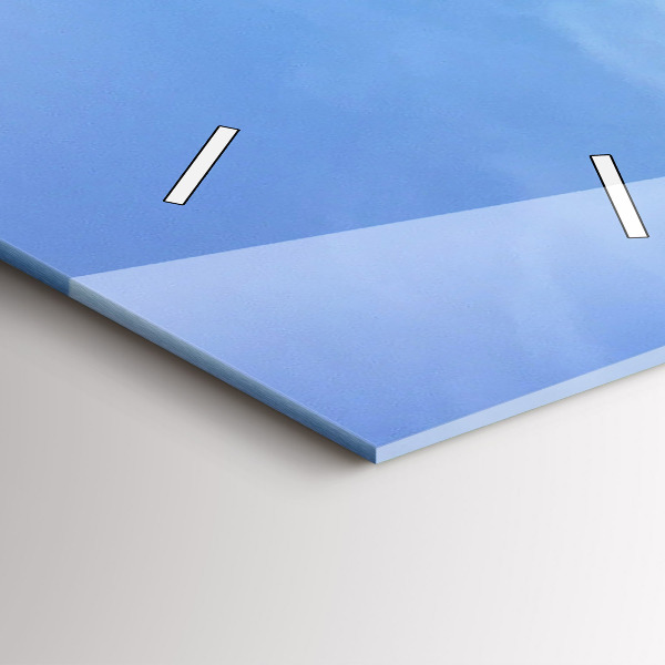 Orologio verticale in vetro Vista mare