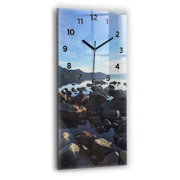 Orologio verticale in vetro Vista mare