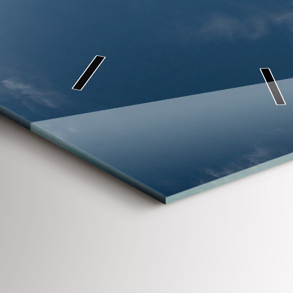 Orologio verticale in vetro Persona sugli sci d'acqua