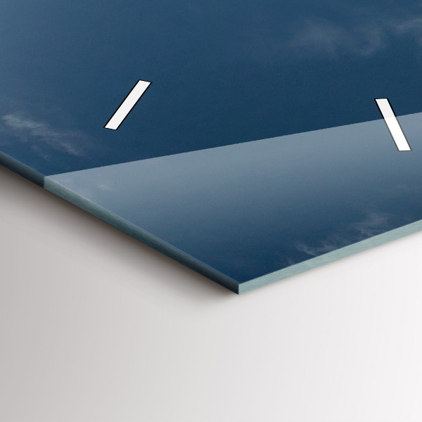 Orologio verticale in vetro Persona sugli sci d'acqua