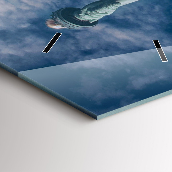 Orologio verticale in vetro Statua della Libertà New York