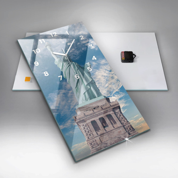 Orologio verticale in vetro Statua della Libertà New York