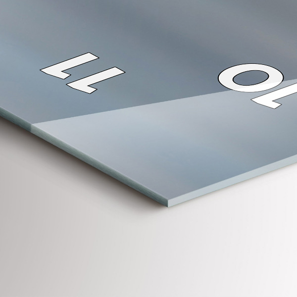 Orologio verticale in vetro Bandiera degli Stati Uniti che sventola