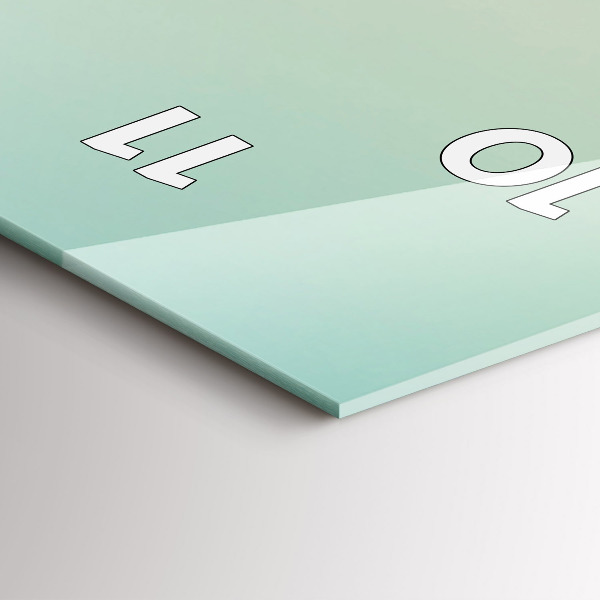 Orologio verticale in vetro Palme a Malibu