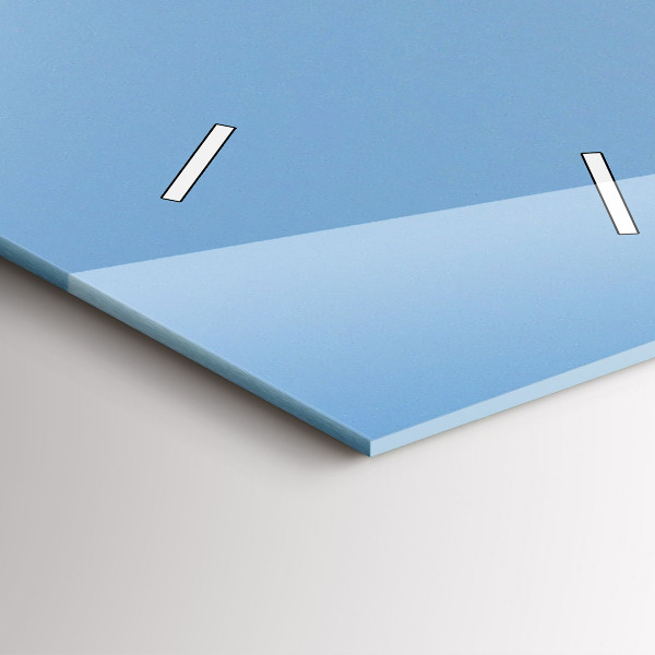 Orologio verticale in vetro Una barca che galleggia sull'oceano