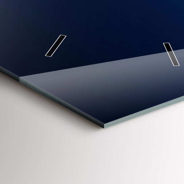 Orologio verticale in vetro Paesaggio delle montagne del fiume