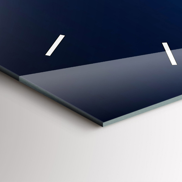 Orologio verticale in vetro Paesaggio delle montagne del fiume