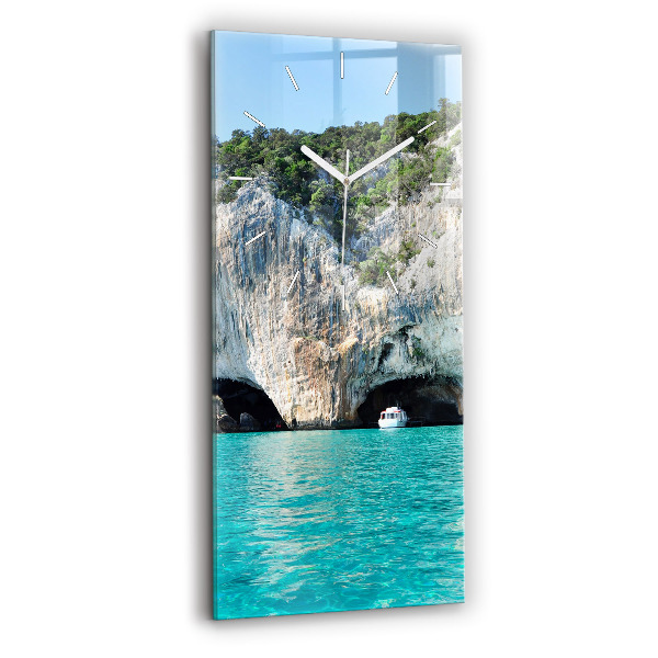 Orologio verticale in vetro Grotta sottomarina
