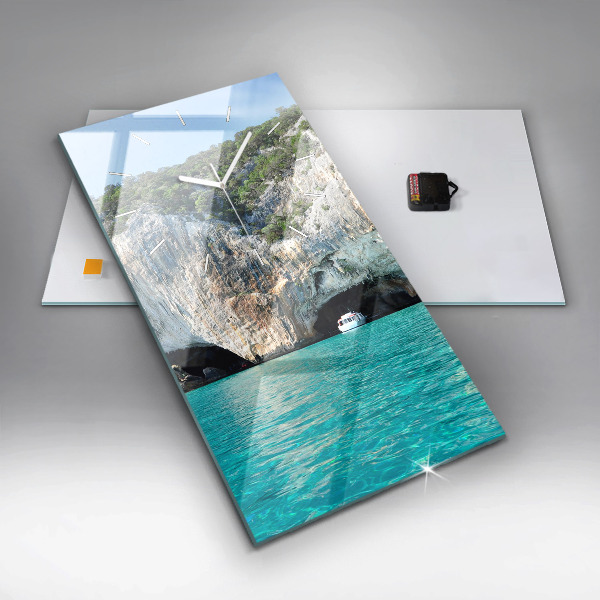 Orologio verticale in vetro Grotta sottomarina