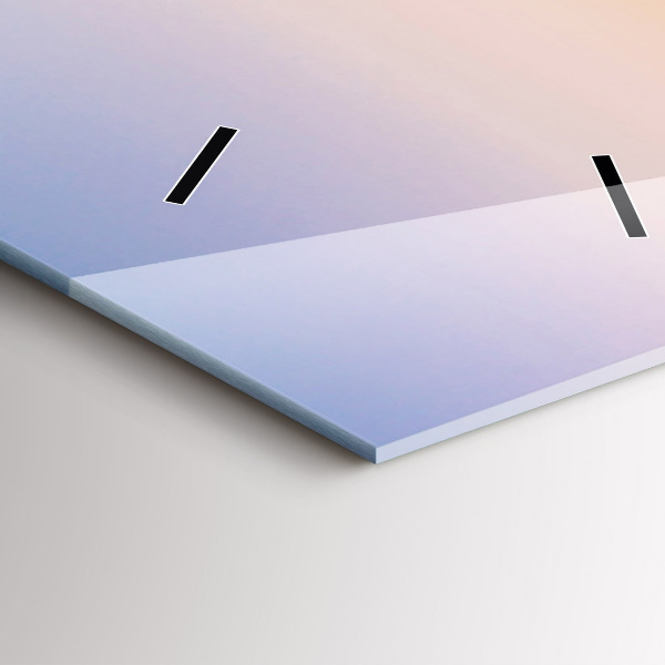 Orologio verticale in vetro Paesaggio marino