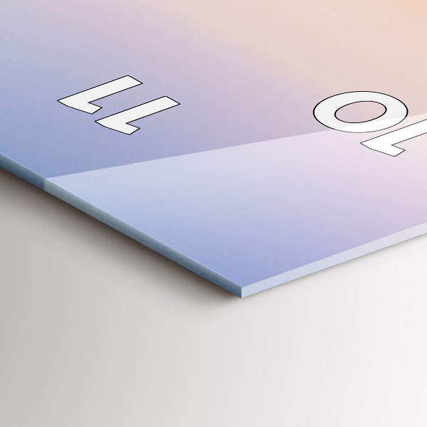 Orologio verticale in vetro Paesaggio marino