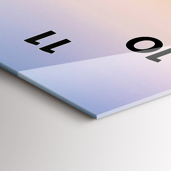 Orologio verticale in vetro Paesaggio marino