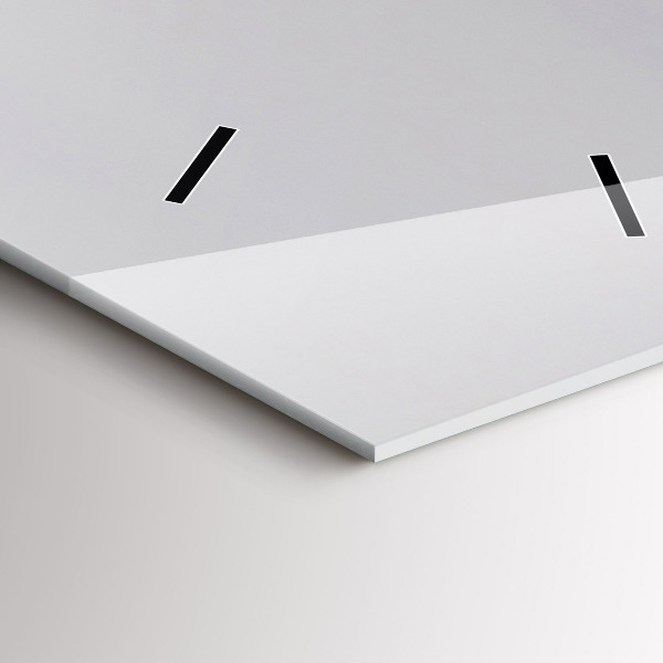 Orologio verticale in vetro Vista sul Mar Mediterraneo