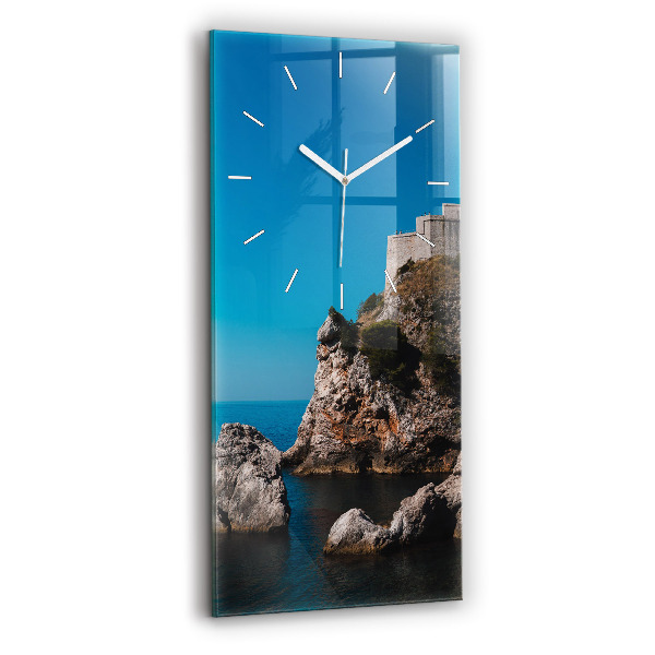 Orologio verticale in vetro Scogliere a Dubrovnik