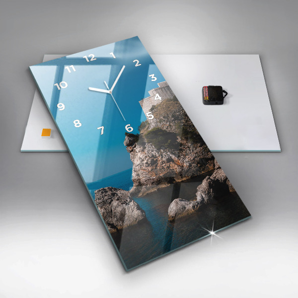 Orologio verticale in vetro Scogliere a Dubrovnik