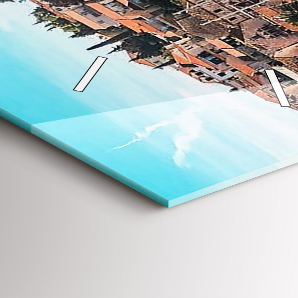 Orologio verticale in vetro Barche in Croazia