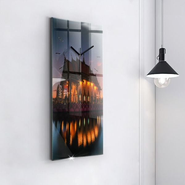 Orologio verticale in vetro Tempio a Bangkok