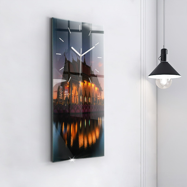 Orologio verticale in vetro Tempio a Bangkok