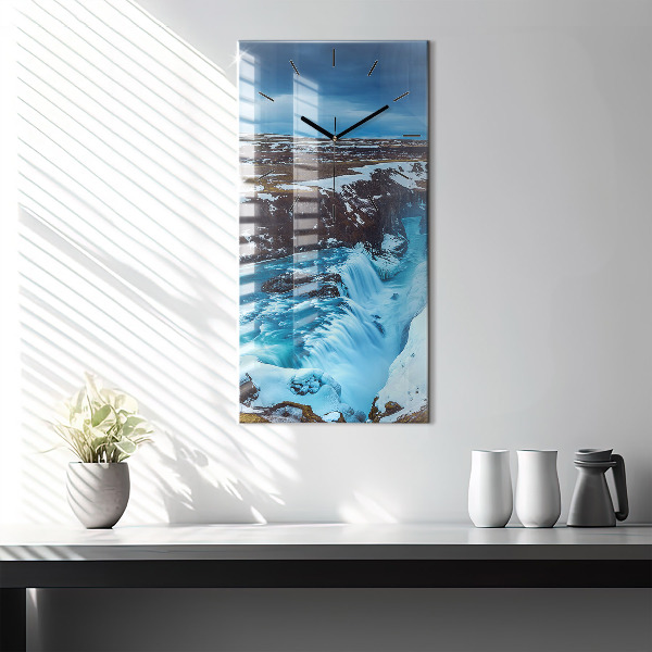 Orologio verticale Cascata Gullfoss in Islanda